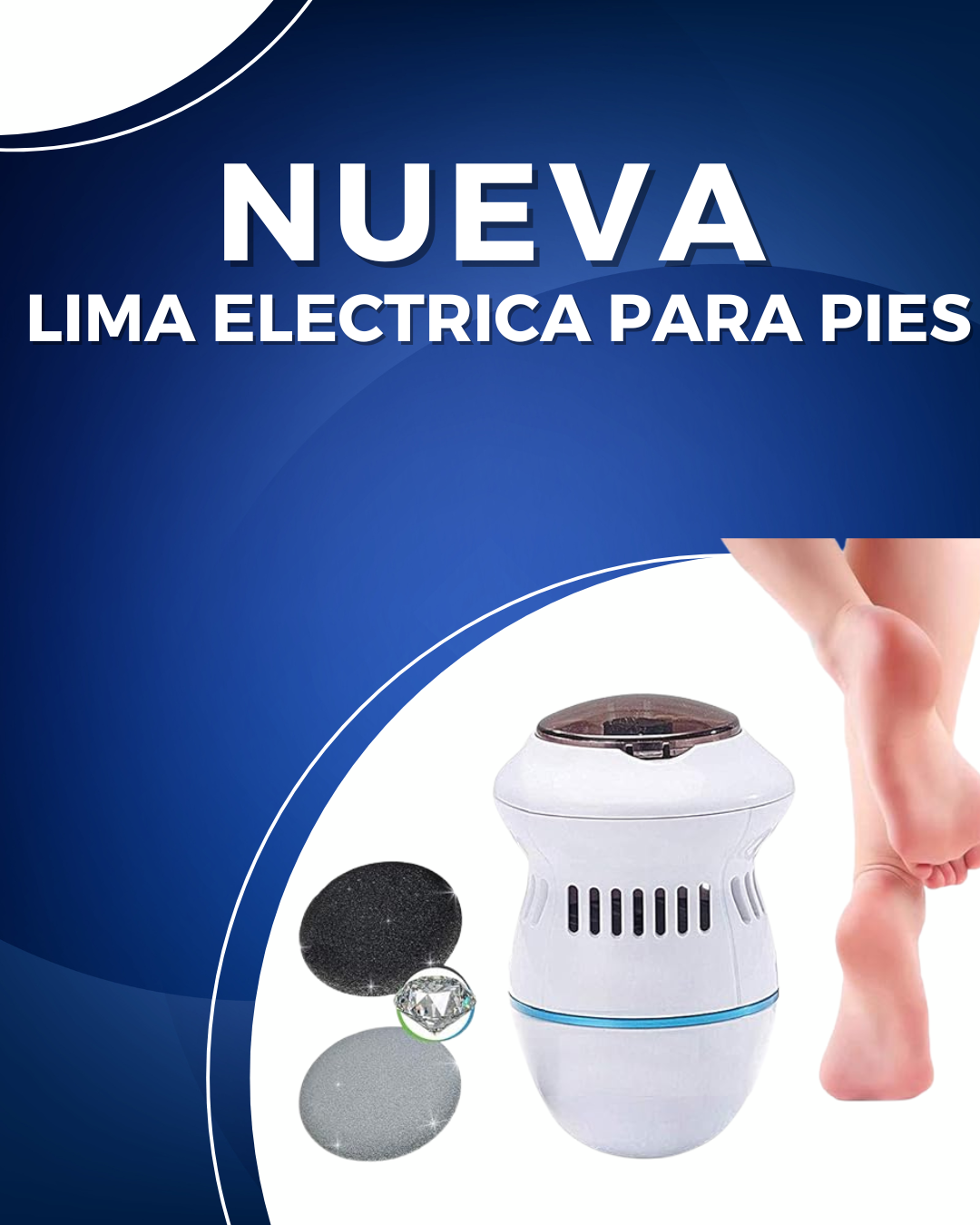 Lima electrica para pies